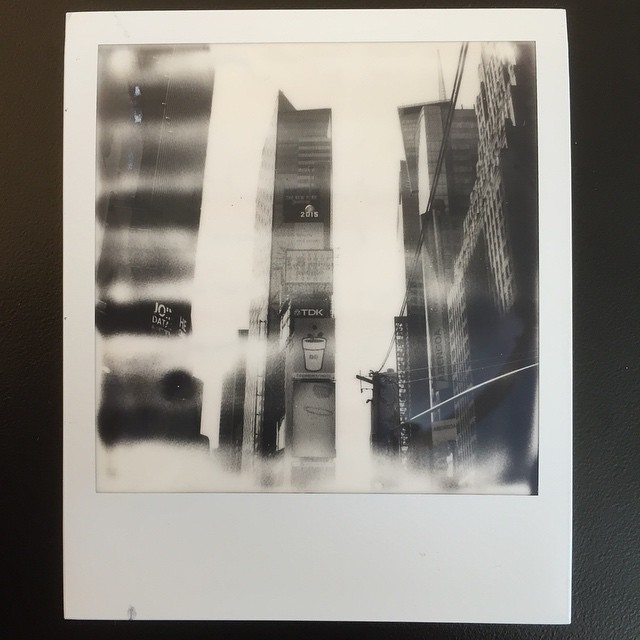 Not sure what would cause this to happen #impossibleproject #sx70 #gen2dot0bandw #likeitwentthroughanxraymachine