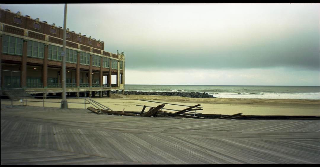 Convention Hall in Asbury Park a week or so after Sandy in 2012. Shot with a Lomography Belair. #film #filmsnotdead #filmphotography #filmphotographic #lomo #lomography #belair