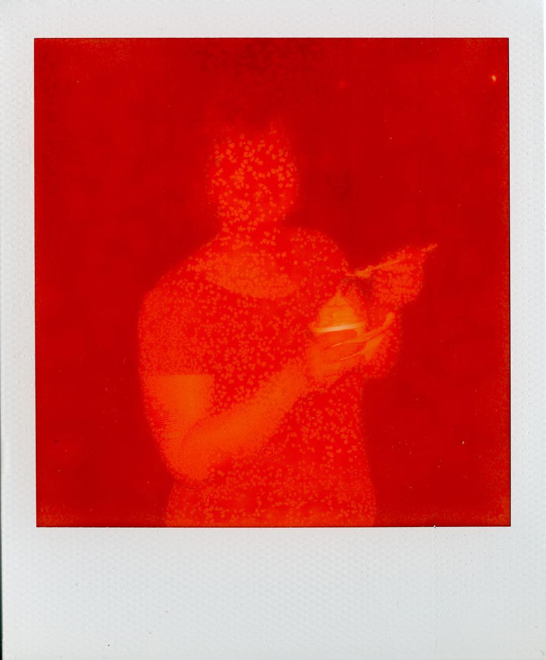 I Scream.... #aprilfailsday Early Impossible Project film, if developed too warm, could take on a red-orange hue. This shot of my lovely wife is an example. It also could develop this odd spotting that I think of as âmeaslesâ. The film has improved greatly since these days. Sometimes I think thatâs a pity. I still have a few packs of this old stuff, waiting for the next April Fails Day. #film #filmphotography #polaroid #sx70 #impossibleproject