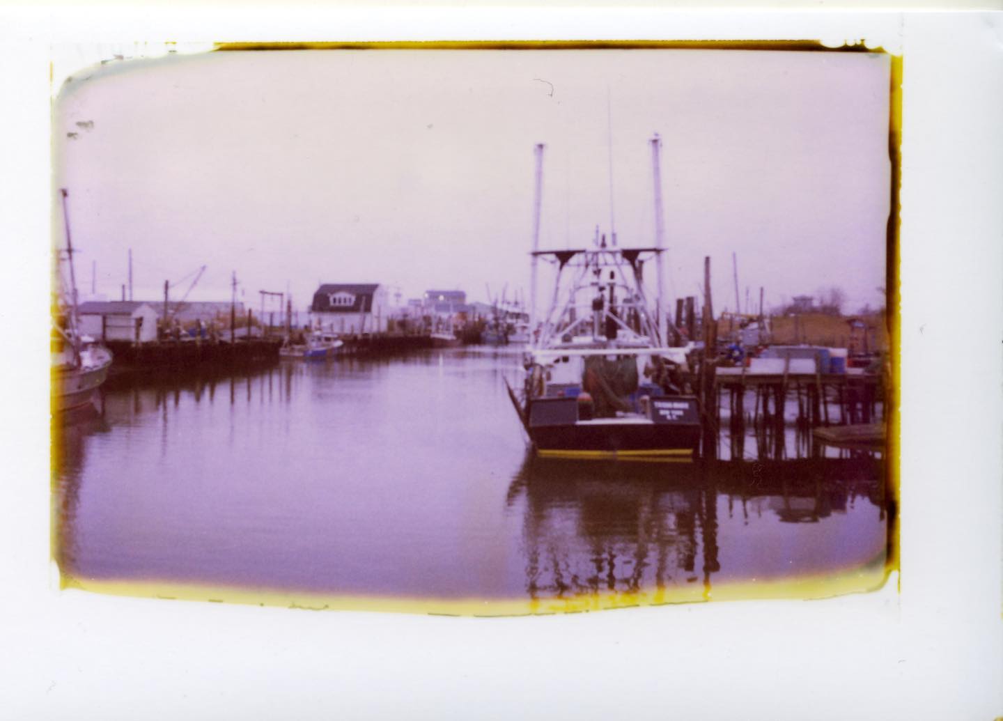 Tricia Marie

First reasonable shot on the new @supersense #oneinstantfilm that came today. Belford Harbor, not too far from my house, #polaroid195, developed for three minutes after I got home on this cold, blustery day. Looks like this shot had a tiny issue with a pod not popping, as the entire image didnât develop. Not surprised about that, as the pods are supplied by the 20x24 project and I saw the same kind of behavior with New55 when 20x24 supplies their pods. (@new55film makes their own pods now and seem to have solved this issue on their film.) All in all, Iâm delighted with how the film works. I look forward to trying it out in bright sunlight over the holidays instead of on the gloomy gray day we had here today. 
#film #filmphotography #filmphotographic #polaroid #oneinstant #packfilm #packfilmforever #savepackfilm