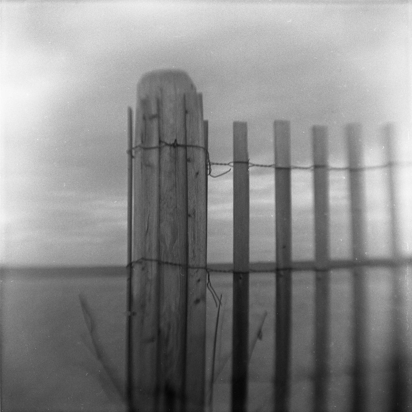 More box camera shots for @allthroughalens.podcast  These were with one of my Kodak Brownie Hawkeye cameras. One trick the podcast didnât mention for these cameras is that itâs really easy to flip the lens and get this funky Petzval-like blur. These were shot on 2009; the third is a cyanotype that I made in 2017 from one of the negatives from 2009. These remain some of my favorite shots Iâve ever taken. #film #allthroughalenspodcast #filmphotography #staybrokeshootfilm #boxcamera #browniehawkeye
