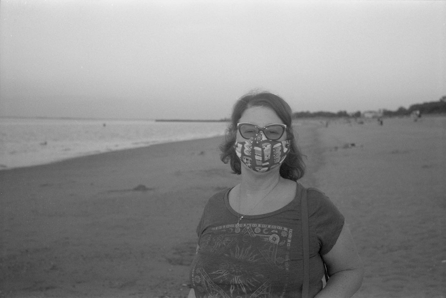 Wifey on the beach at sunset, in keeping with the theme today of portraits and selfies. #rollfilmweek #rollfilmweek2020 #film #filmphotography #contaxiii