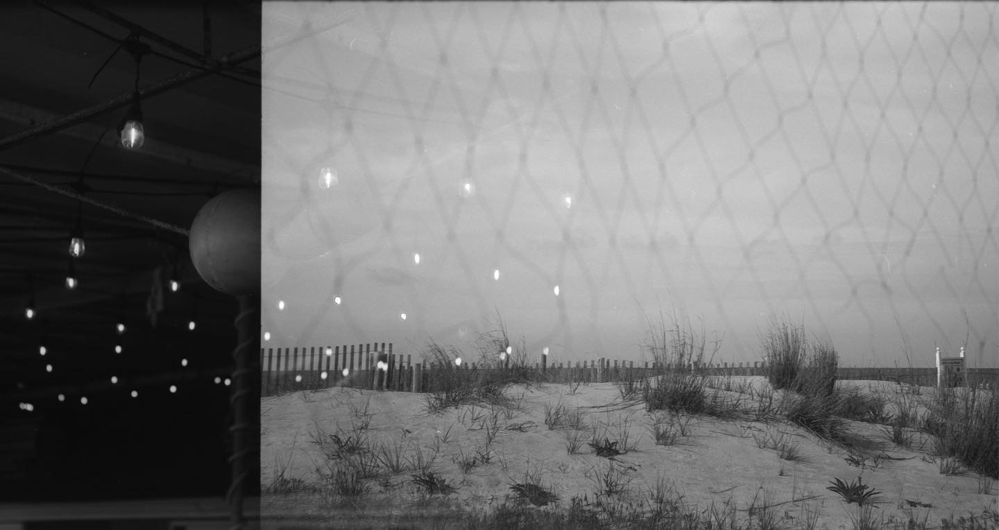 Lights at the beach

I took my #contaxiii when we were on vacation recently in Cape May. One of the rolls I shot was a too-tightly-wound roll of #kodak2238. I wound up with a whole roll of overlapping photos. Some of them didnât suck. This is the view from the back porch at Mermaids, a restaurant on the beach where we had breakfast one morning. #film #filmphotography #staybrokeshootfilm #filmisnotdead #allthroughalenspodcast